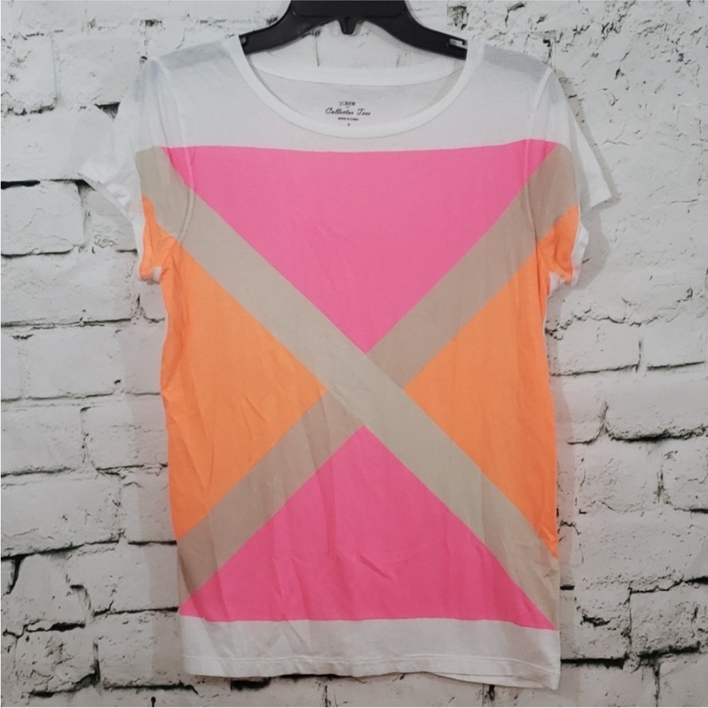 J. Crew Collection tees color block top